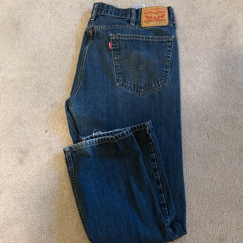 Levi's Men's Dark Blue Straight Jeans